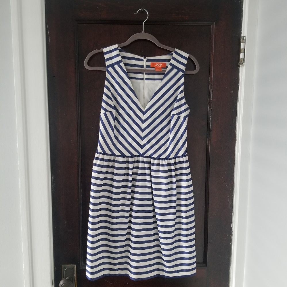 Joe Fresh Blue & White Striped Dress
